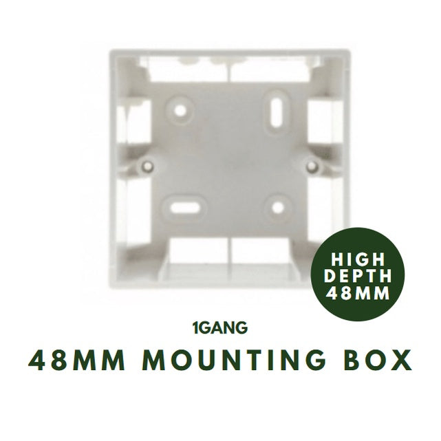 48mm PVC Mounting Box High Depth CHW 4HOME SINGAPORE - 4HOME