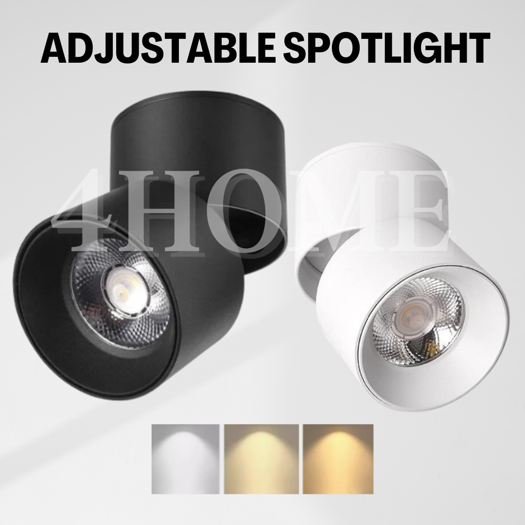 Minimalist Adjustable Surface Spotlight LED Surface Downlight 7W 4HOME SINGAPORE - 4HOME