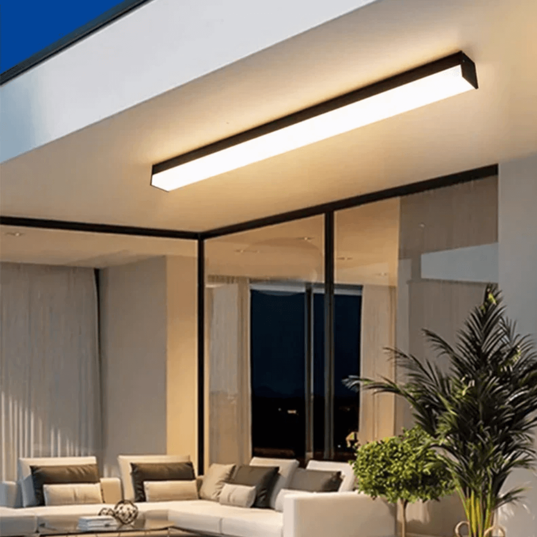 Premium 50W Black long Linear Rectangular Wall Light Ceiling Light Tri-tone Kitchen Corridor Island 4HOME SINGAPORE - 4HOME