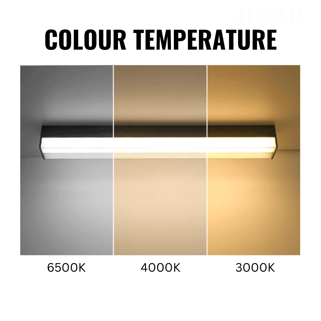 Premium 50W Black long Linear Rectangular Wall Light Ceiling Light Tri-tone Kitchen Corridor Island 4HOME SINGAPORE - 4HOME