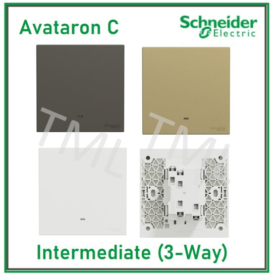 Schneider Avataron C Intermediate Switch 3 Way Wine Gold Dark Grey White 4HOME SINGAPORE - 4HOME