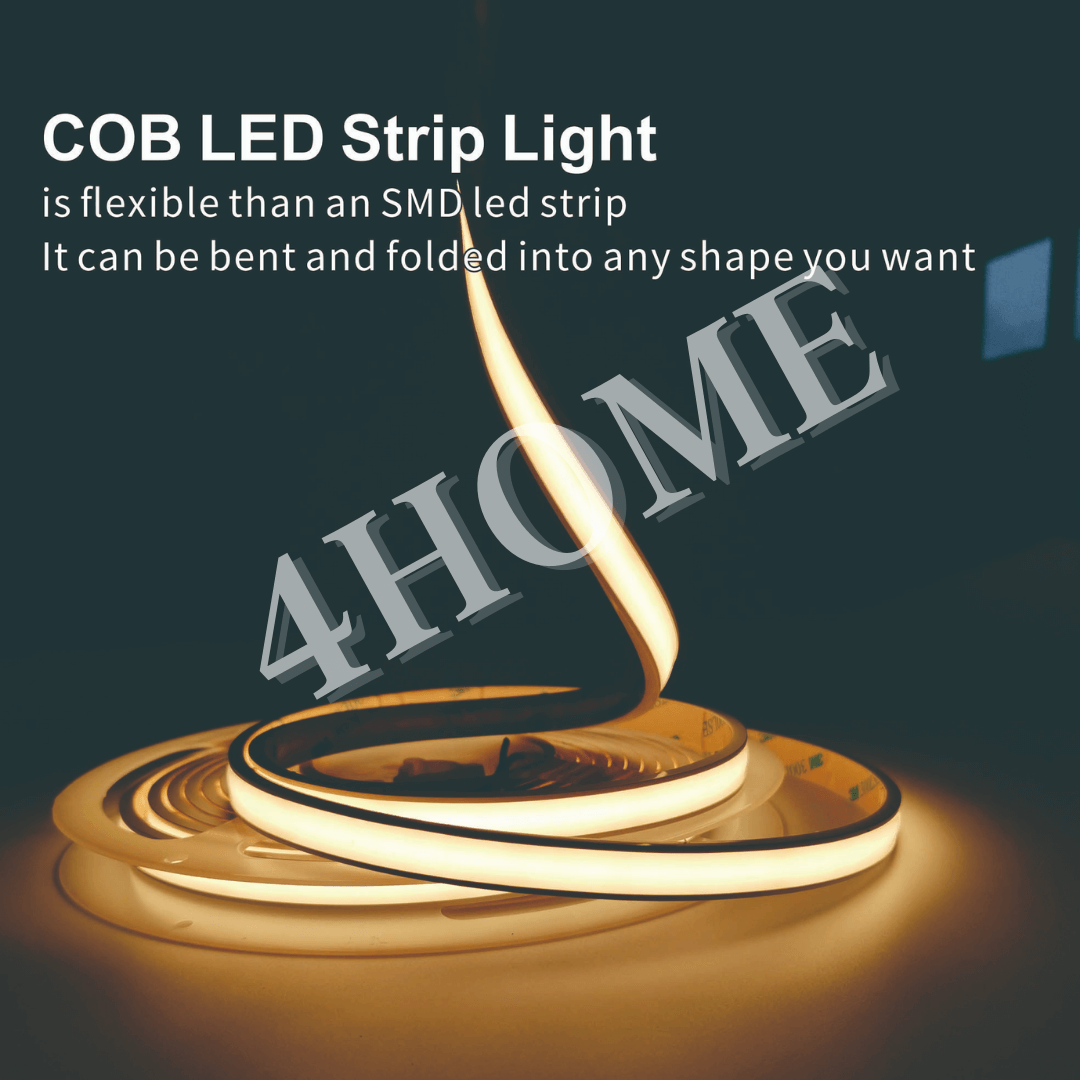 IP67 COB LED Strip Light 5meters High Density Waterproof Flexible DC24V 480LEDs/m 4HOME SINGAPORE - 4HOME