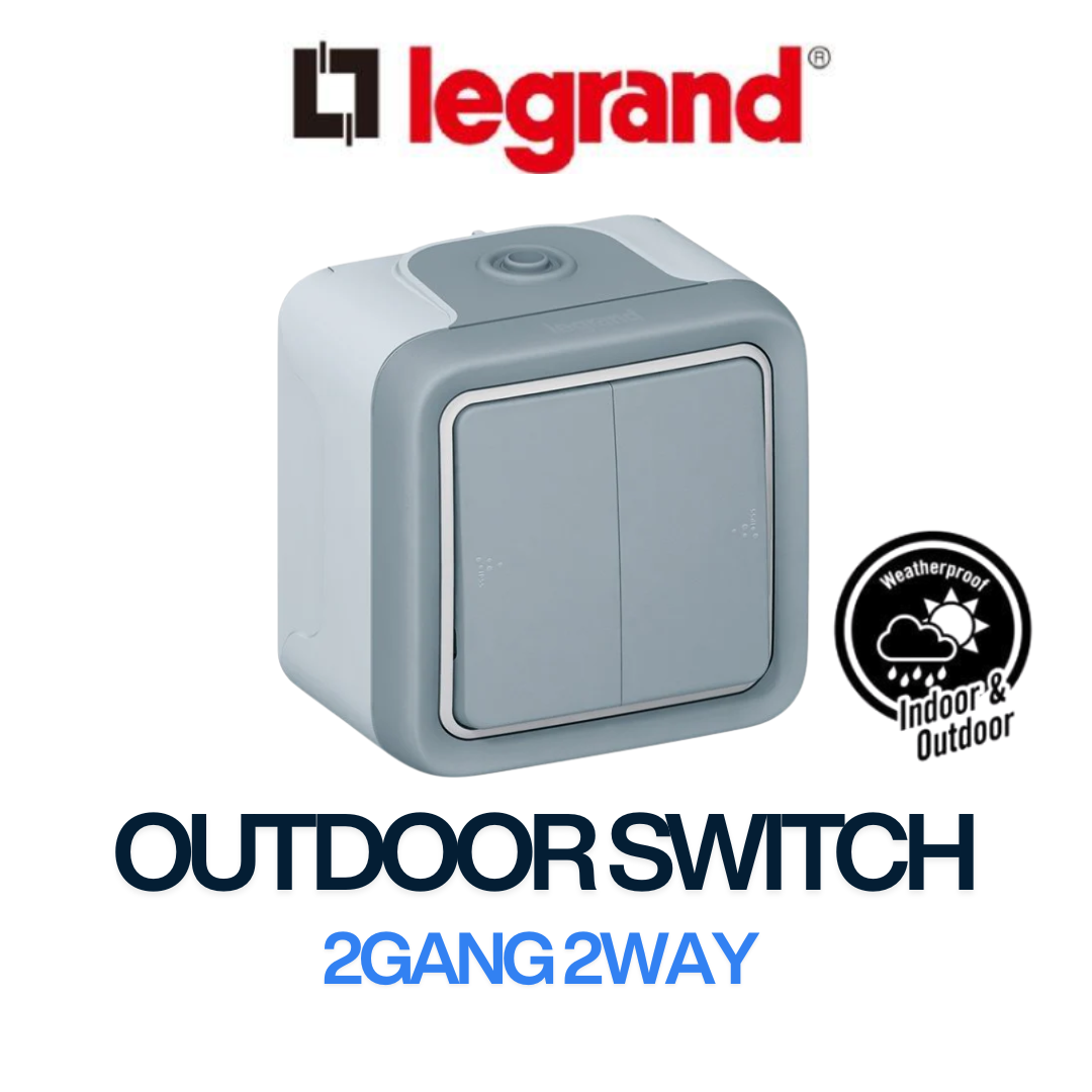 Legrand 户外防风雨 1Gang 2Gang 开关 IP55 防水 4HOME 新加坡