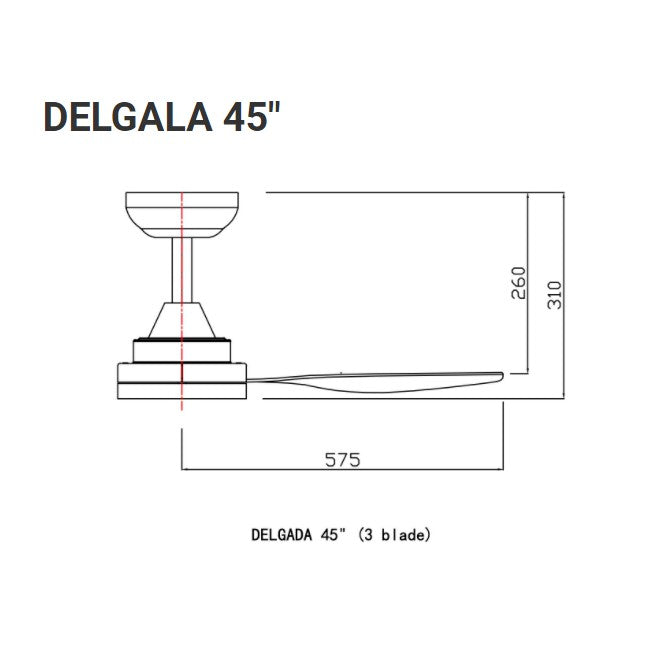 Fanco DELGALA DC Ceiling Fan 45" 52" (Safety Mark) with Standard Installation 4HOME SINGAPORE - 4HOME