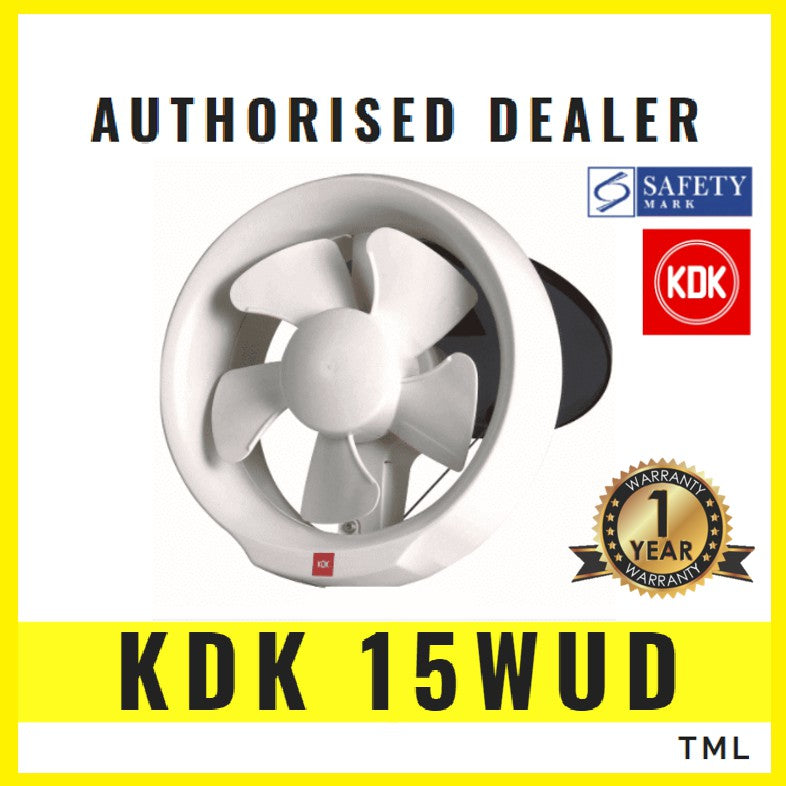 KDK 15WUD Exhaust Fan Window Mount Ventilating Fan Ventilation Glass 15 WUD 4HOME SINGAPORE - 4HOME