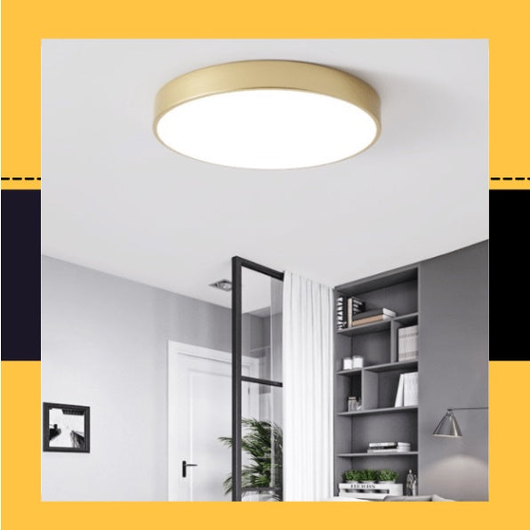 24W 36W Nordic LED Ceiling Light Minimal Ceiling Light Gold Design- Daylight Warm White Tri-tone Macaron 4HOME SINGAPORE - 4HOME