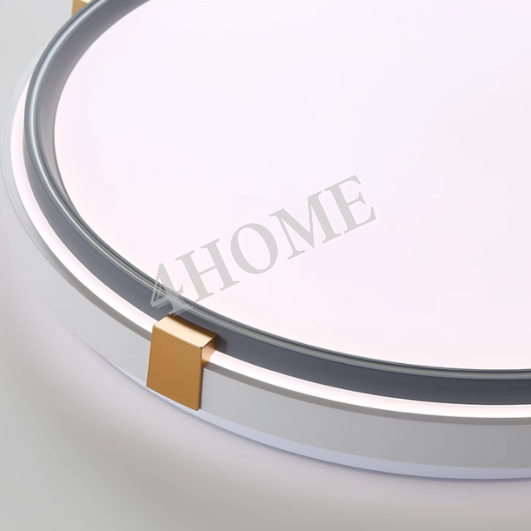 Premium Space Grey with Gold LED Ceiling Light Twist & Turn Tritone Daylight Warm White Bedroom Living Room Kitchen 50cm 4HOME SINGAPORE - 4HOME