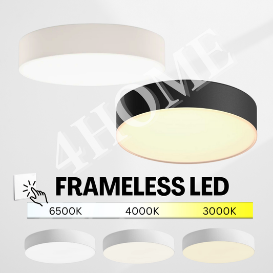 Premium Ultra Slim Frame LED Ceiling Light 18W Tritone Surface Mounted Downlight Surface Panel Light GSE 4HOME SINGAPORE - 4HOME
