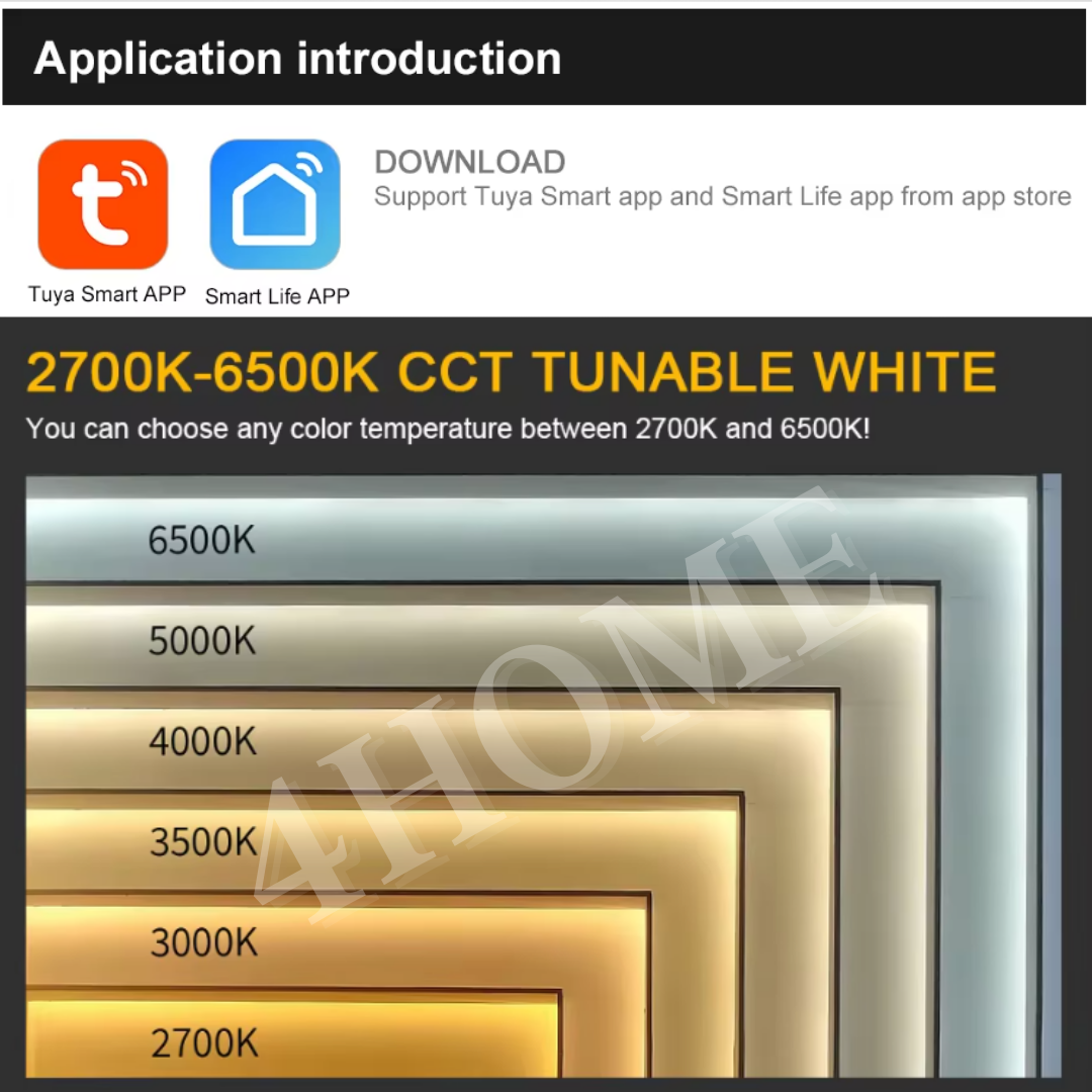 Premium Slim 24V Zigbee Tuya 2in1 Dimmable Smart Led Driver Transformer 150W 300W for CCT Single Tone LED Strip 4HOME SINGAPORE - 4HOME