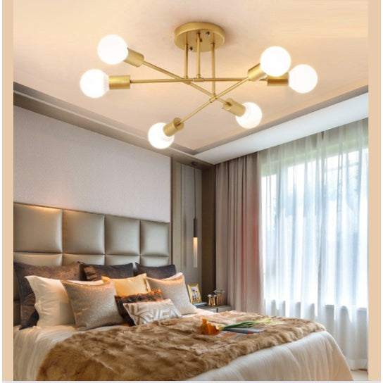 Nordic Gold Bulb Chandelier Pendant Light Tri-tone 4HOME SINGAPORE - 4HOME