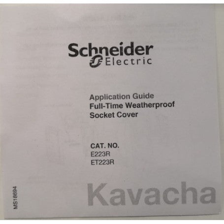 Schneider Electric Kavacha Weatherproof Socket Cover Switch Cover Waterproof Protector Cover 1G 2G 1Gang 2Gang 4HOME SINGAPORE - 4HOME