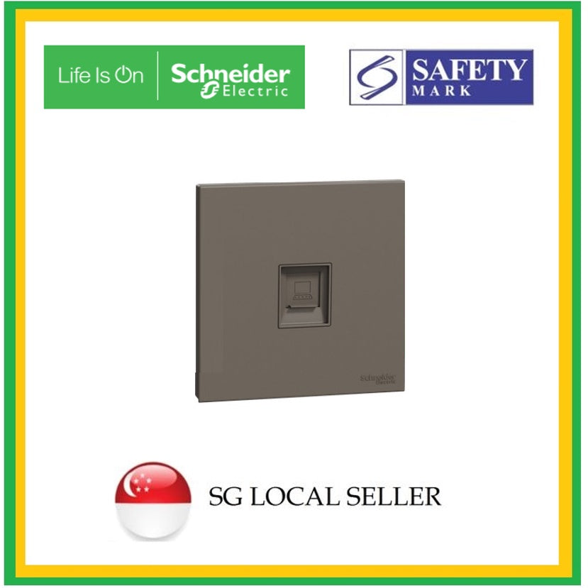Schneider Avataron C RJ11 Telephone Socket (Wine Gold, Dark Grey, White) 4HOME SINGAPORE - 4HOME