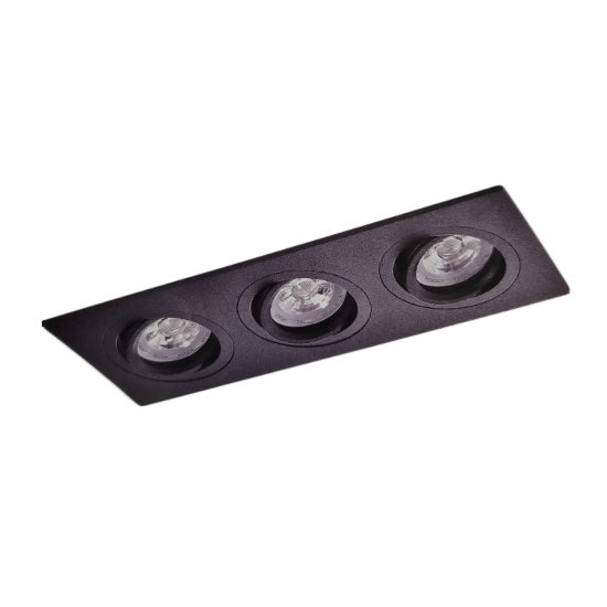 Three Head Rotatable LED Spotlight Recessed Downlight Spotlight GU10 4HOME SINGAPORE - 4HOME