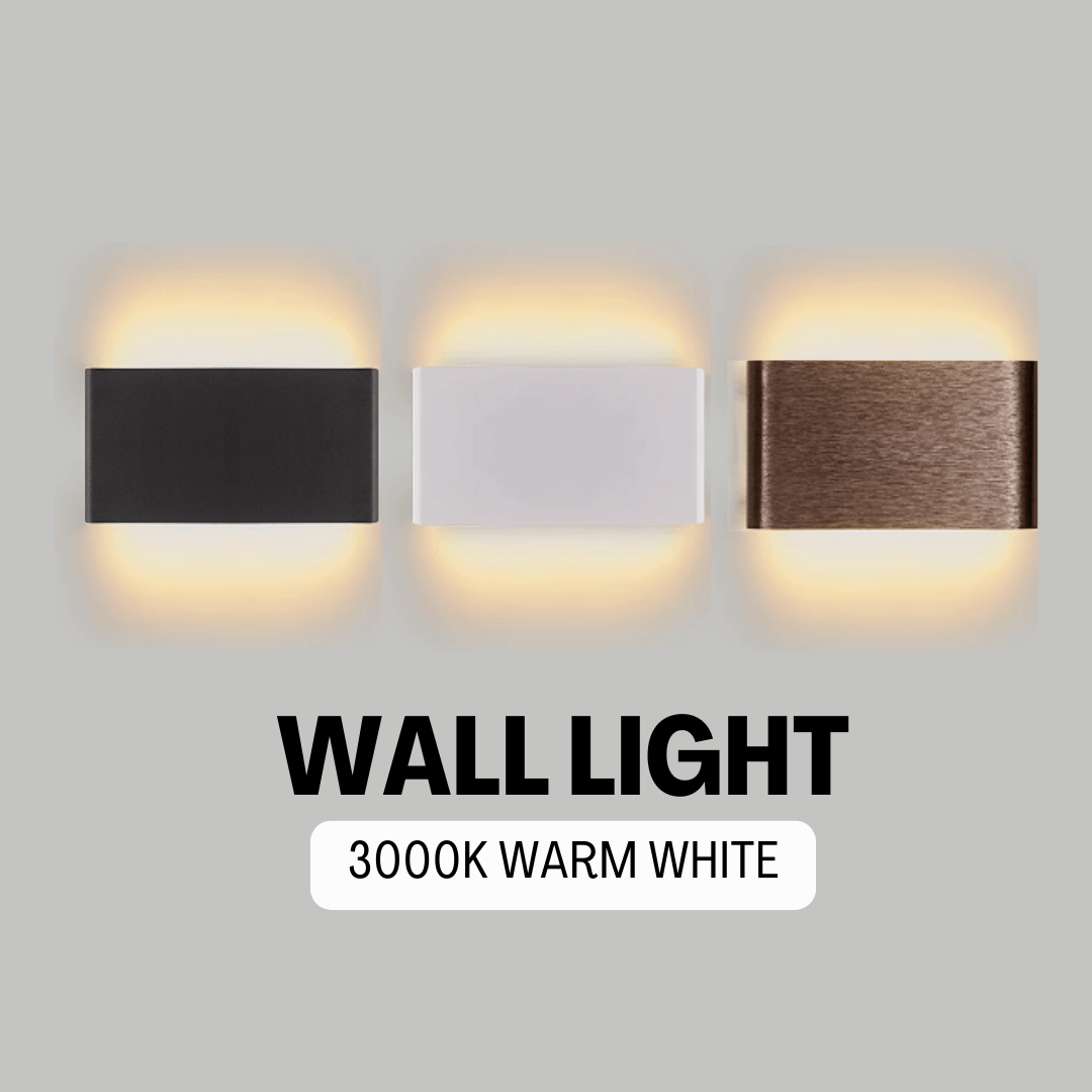 Nordic Slim Wall Light Black White Mocha Minimalist Bedside Staircase Lighting 4HOME SINGAPORE - 4HOME