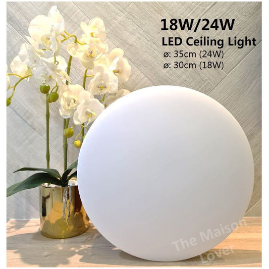 4HOME SINGAPORE Minimal LED Ceiling Light Borderless 24W 36W 96W Daylight - 4HOME