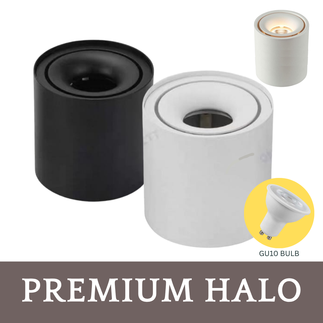 Premium Surface GU10 Spotlight with ambience ring 4HOME