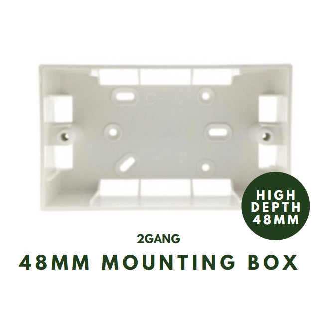48mm PVC Mounting Box High Depth CHW 4HOME SINGAPORE - 4HOME