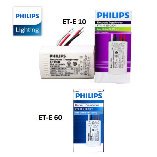 Philips Electronic Transformers ET-E 10 ET-E 60 4HOME SINGAPORE - 4HOME