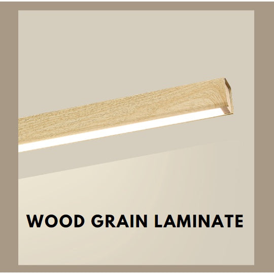 Rectangular linear Wood Japanese Design Pendant Light Dining 4HOME SINGAPORE - 4HOME