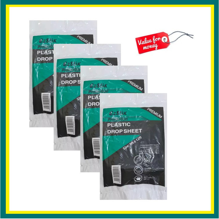 Nippon Paint / MS / EzStik Plastic Drop Cloth Drop sheet Painting Sheet Dropsheet Dropcloth 4HOME SINGAPORE - 4HOME