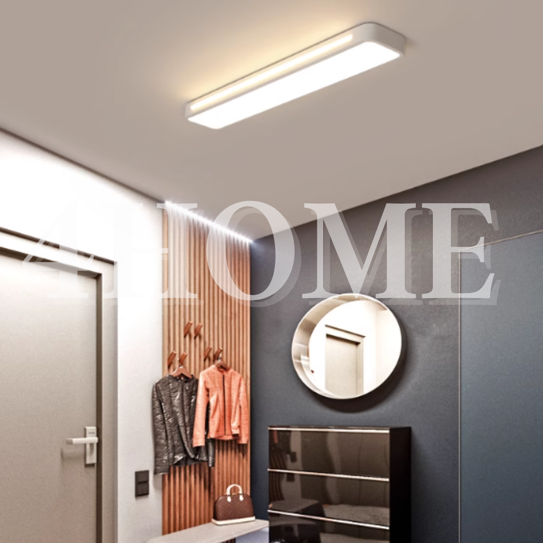 Nordic Horizon Black White Rectangular Linear Pod Led Ceiling Light 78cm Corridor Bedroom Service Yard 4HOME SINGAPORE - 4HOME