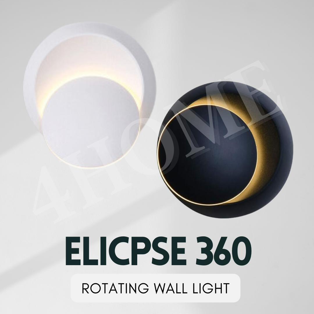 Premium Modern Eclipse Moon Rotating LED Wall Light 4HOME SINGAPORE - 4HOME