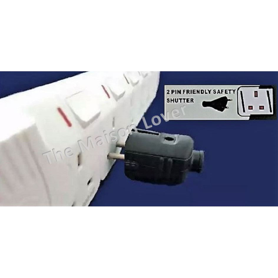 Britz Extension Socket Multi Plug Safety Surge Protector 3 Meter 3m 2Way 3Way 4Way 5Way 6Way 4HOME SINGAPORE - 4HOME