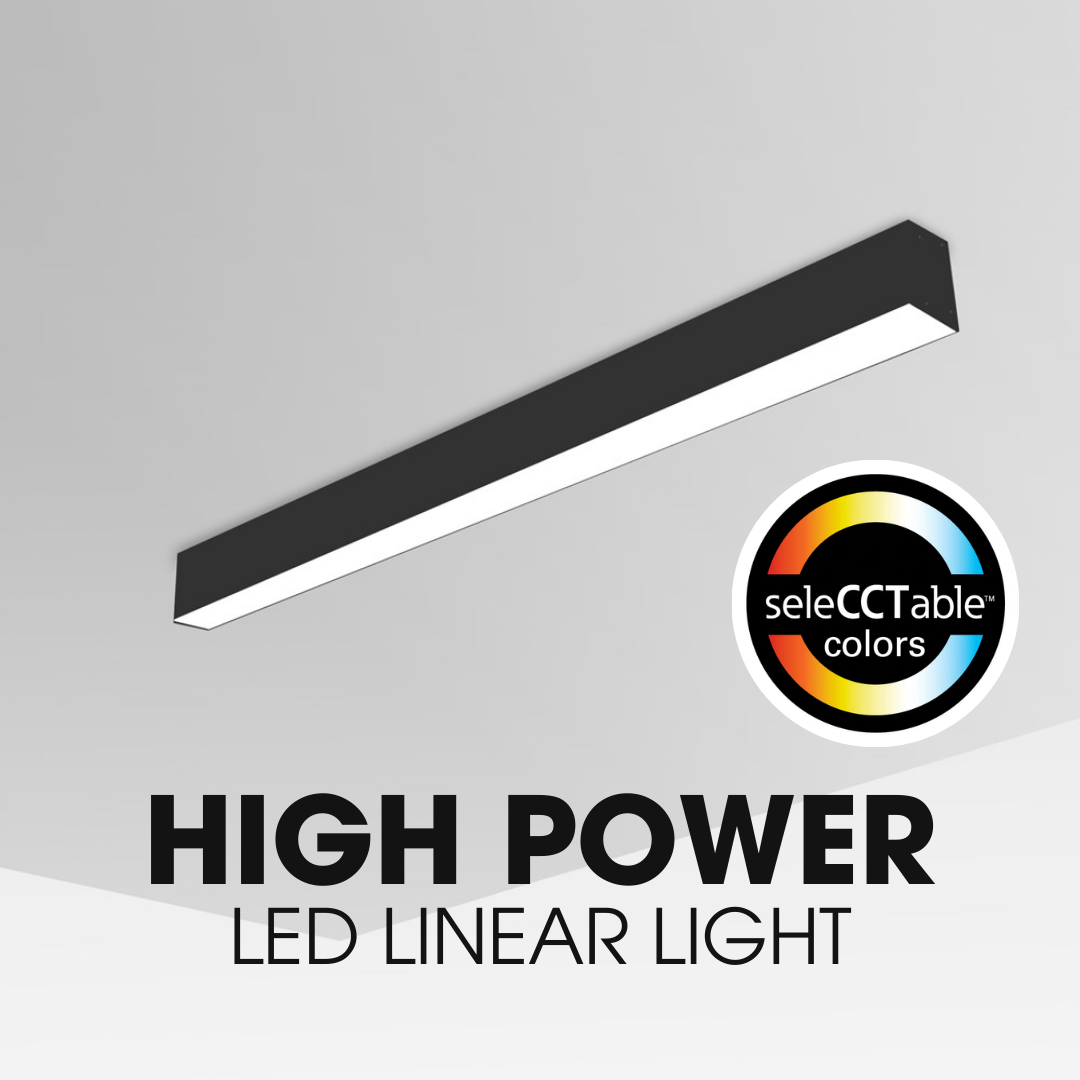 50W LED linear light surface mount recessed type