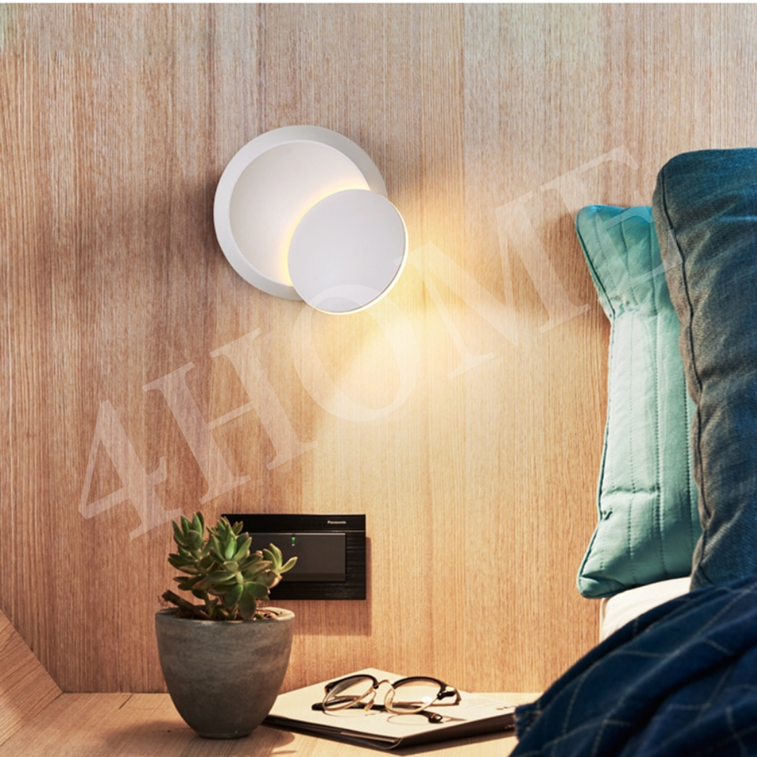 Premium Modern Eclipse Moon Rotating LED Wall Light 4HOME SINGAPORE - 4HOME