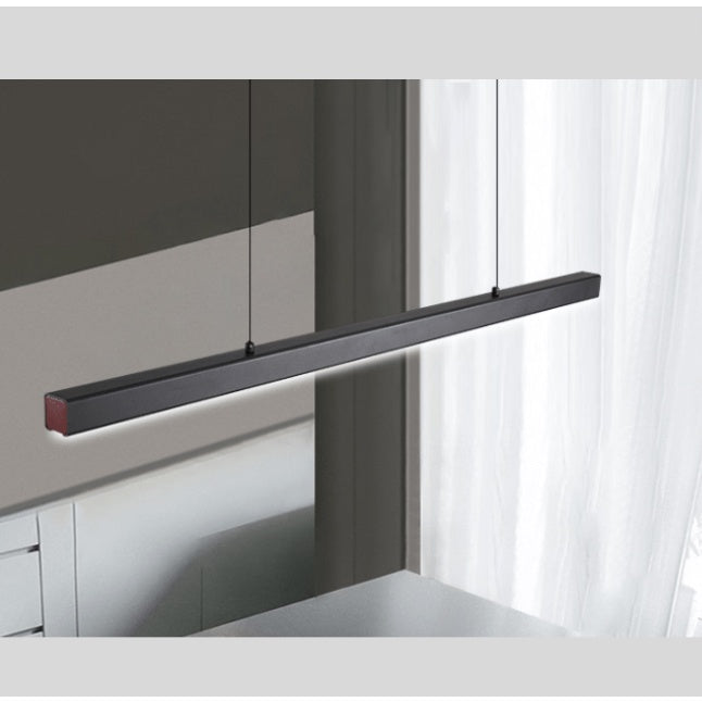 Premium Black Wood Linear Pendant Light 32W 3Tone Dining Island Study Kitchen 4HOME SINGAPORE - 4HOME