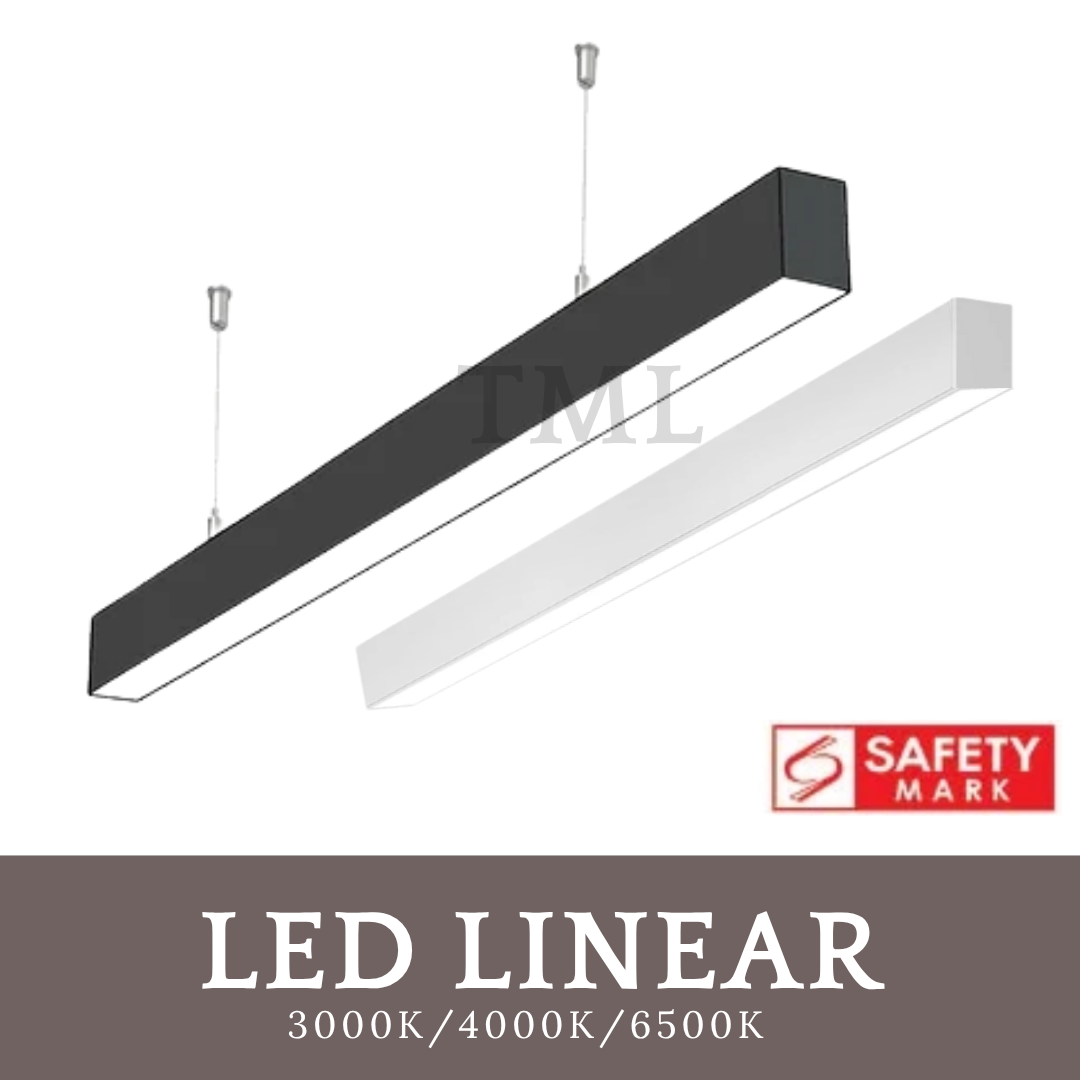 Linear light safety mark pendant surface mount 120cm 60cm