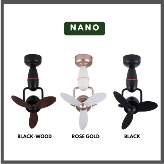 Fanco Corner Wall Fan DONO NANO VINO ceiling fan 4HOME SINGAPORE - 4HOME