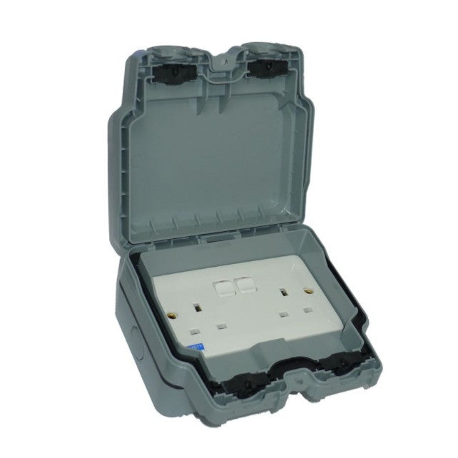 FYM IP66 Weatherproof Waterproof Single Double Switch Socket Outlet 13A 4HOME SINGAPORE - 4HOME