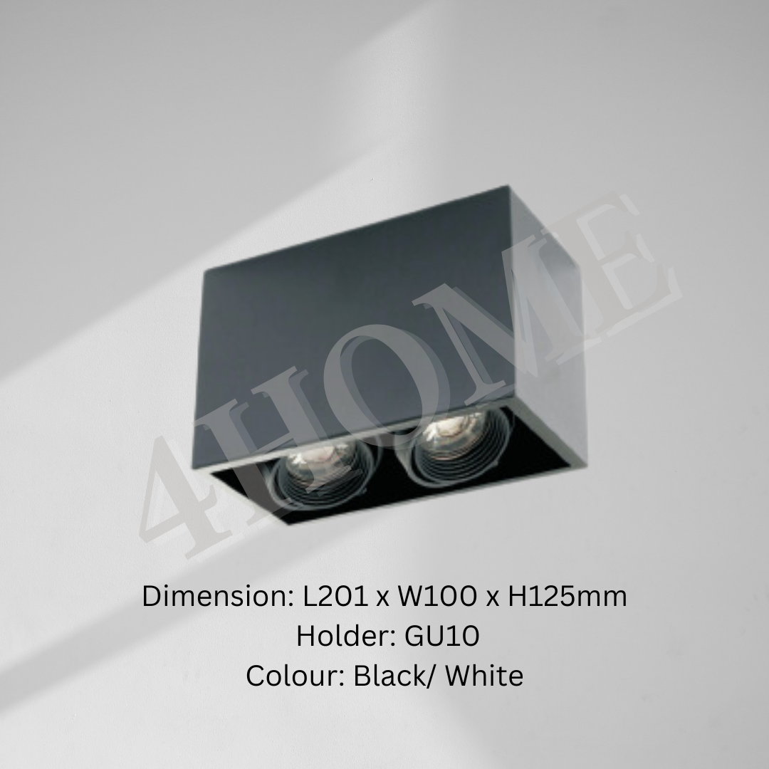 Anti-glare LED Surface Mounted Spotlight Downlight Double Head Triple Head 4HOME SINGAPORE - 4HOME