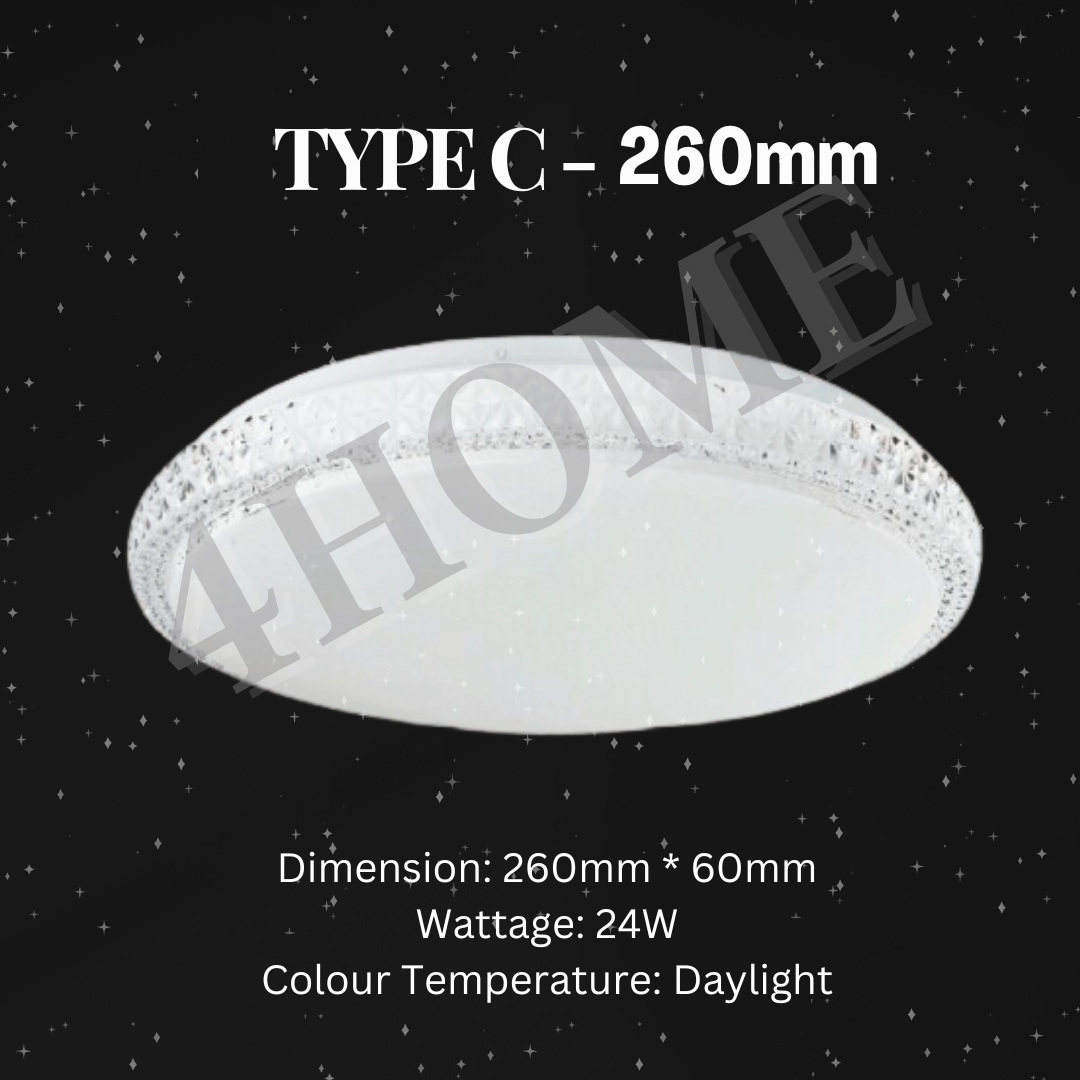 Premium Luxurious Crystal Design LED Light Twist & Turn Bedroom Living Room Kitchen 4HOME SINGAPORE - 4HOME