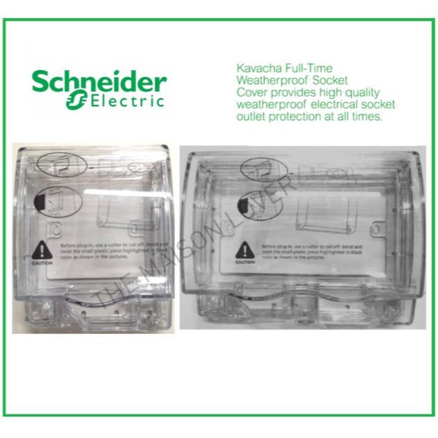Schneider Electric Kavacha Weatherproof Socket Cover Switch Cover Waterproof Protector Cover 1G 2G 1Gang 2Gang 4HOME SINGAPORE - 4HOME