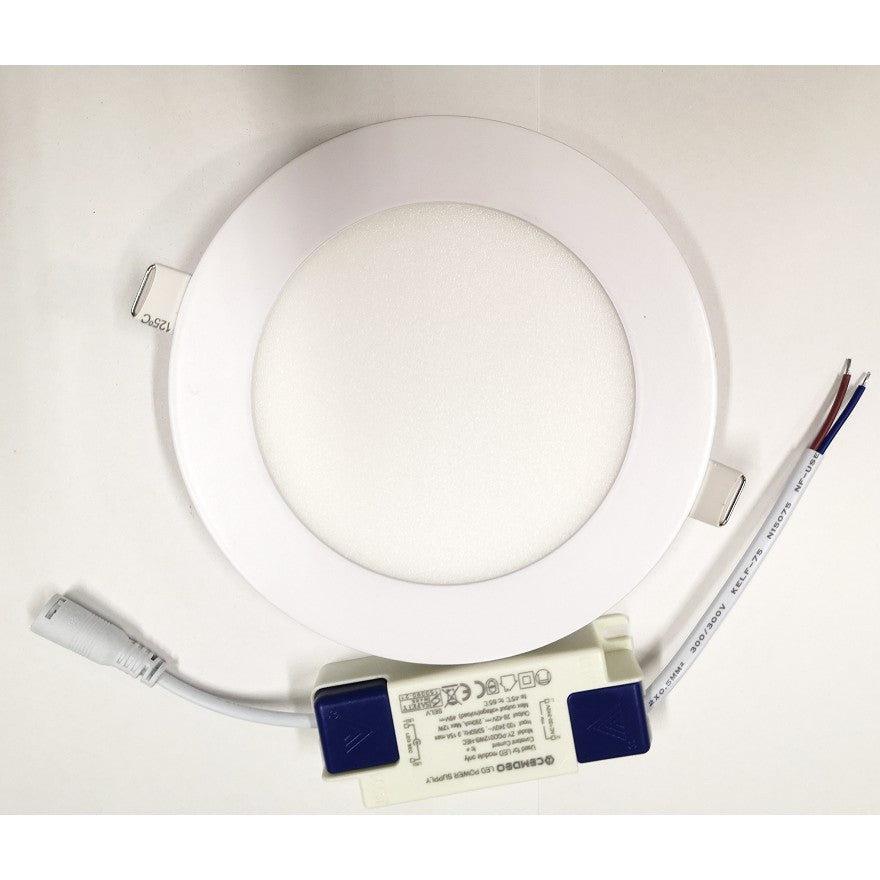 LED Downlight Panel Round 9W 12W Singapore Safety Mark Recessed Panel Ceiling Light 4HOME SINGAPORE - 4HOME