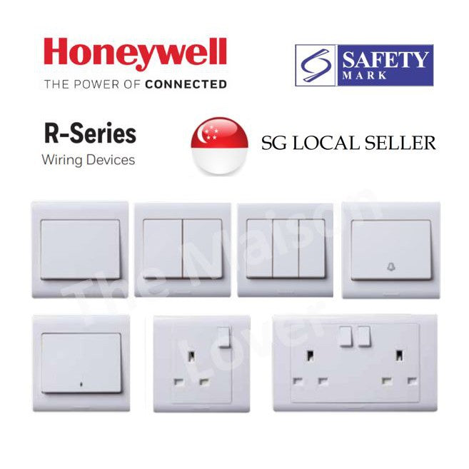 HoneyWell R-Series Switch Socket Singapore Safety Mark 4HOME SINGAPORE SG Seller R Series - 4HOME