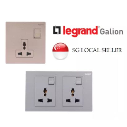 Legrand Galion Socket Champagne Rose Gold Dark Silver White 4HOME SINGAPORE - 4HOME