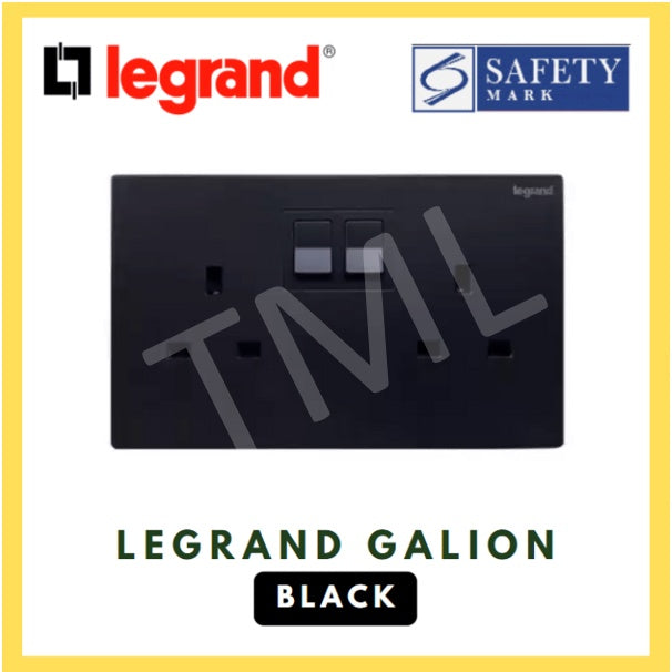 Legrand Galion Matt Black Switch Socket 4HOME SINGAPORE - 4HOME