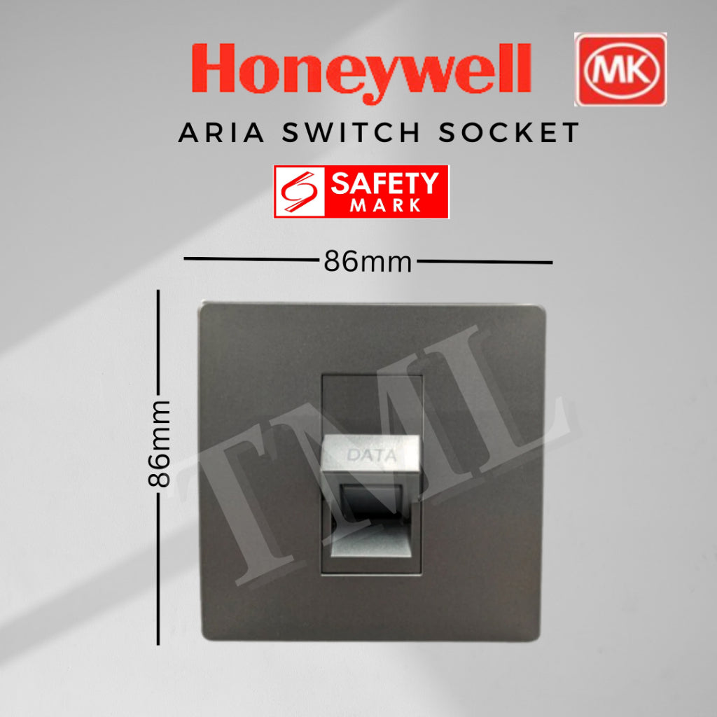 Honeywell MK Aria Switch and Socket Black White Grey Rose Gold 4HOME SINGAPORE