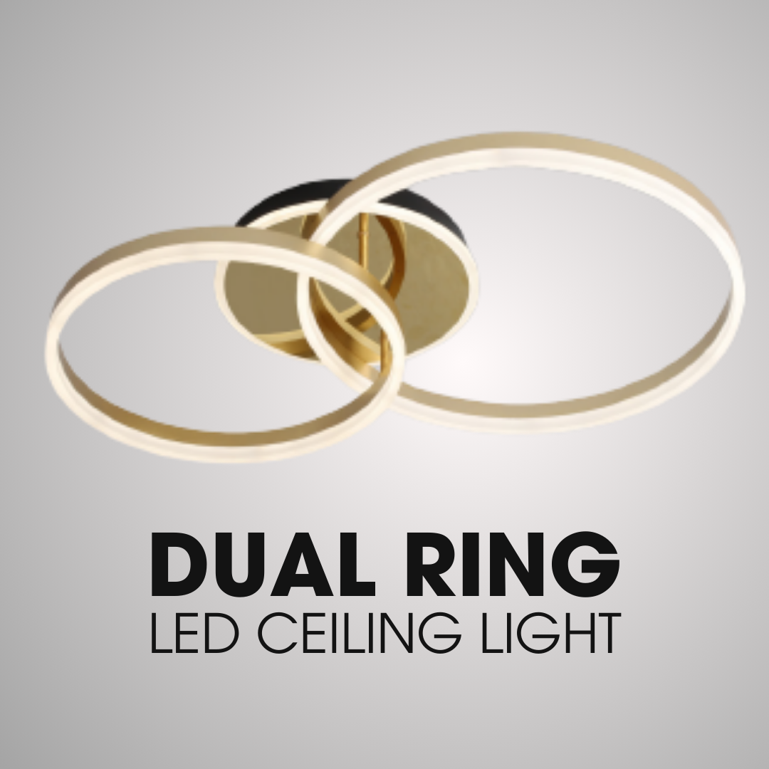Premium Gold Luxurious LED ceiling light Dual Ring