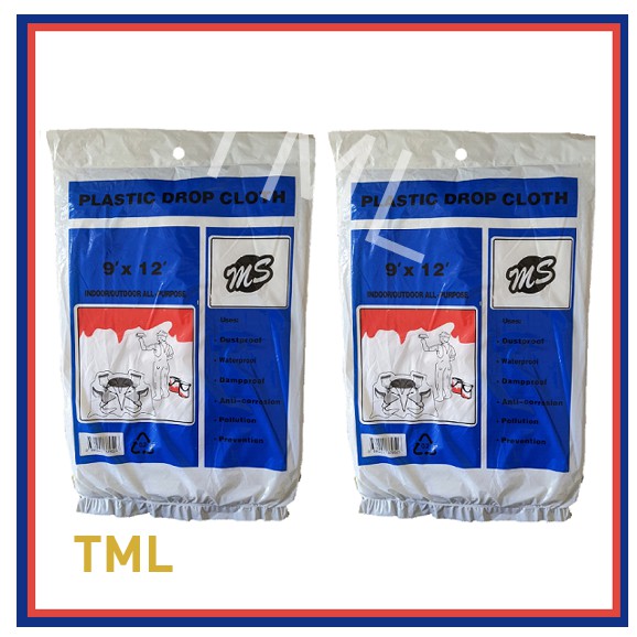 Nippon Paint / MS / EzStik Plastic Drop Cloth Drop sheet Painting Sheet Dropsheet Dropcloth 4HOME SINGAPORE - 4HOME