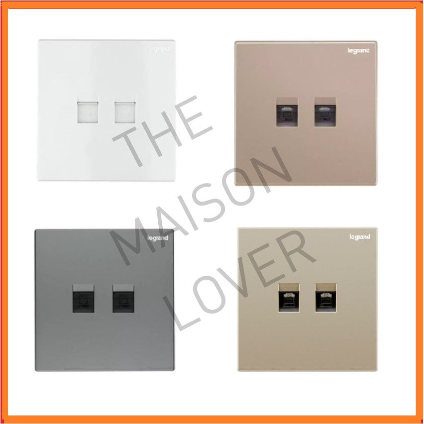 Legrand Galion RJ45 Cat6 Cat 6 Data Socket White/Silver/Rose Gold/Champagne 4HOME SINGAPORE - 4HOME