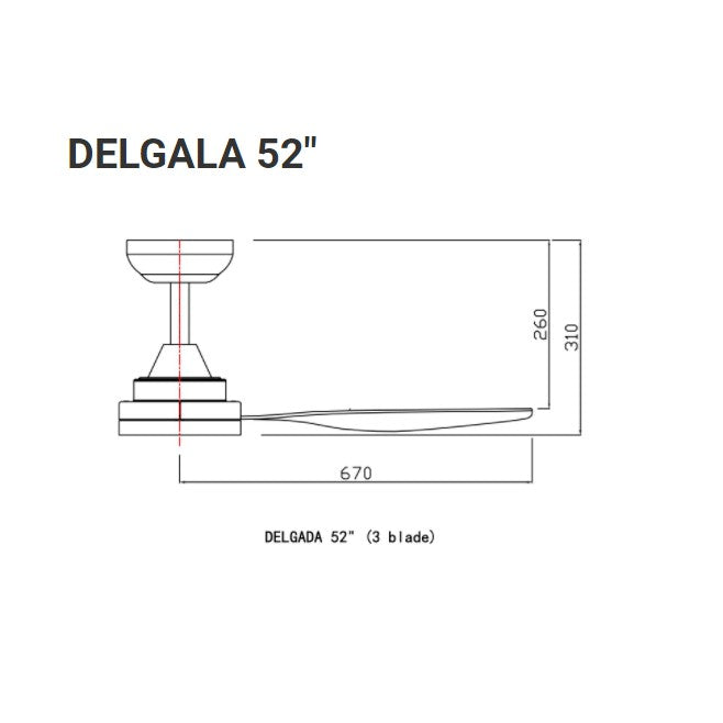 Fanco DELGALA DC Ceiling Fan 45" 52" (Safety Mark) with Standard Installation 4HOME SINGAPORE - 4HOME