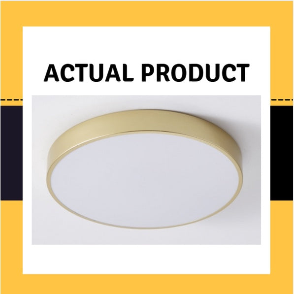 24W 36W Nordic LED Ceiling Light Minimal Ceiling Light Gold Design- Daylight Warm White Tri-tone Macaron 4HOME SINGAPORE - 4HOME