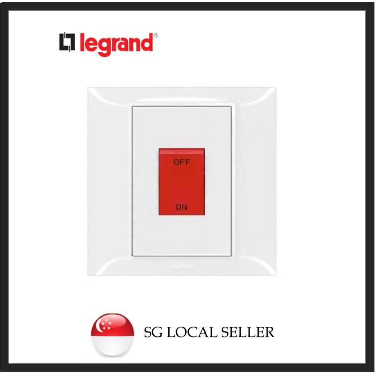 Legrand Belanko S 45A Double Pole Cooker Switch 4HOME SINGAPORE - 4HOME