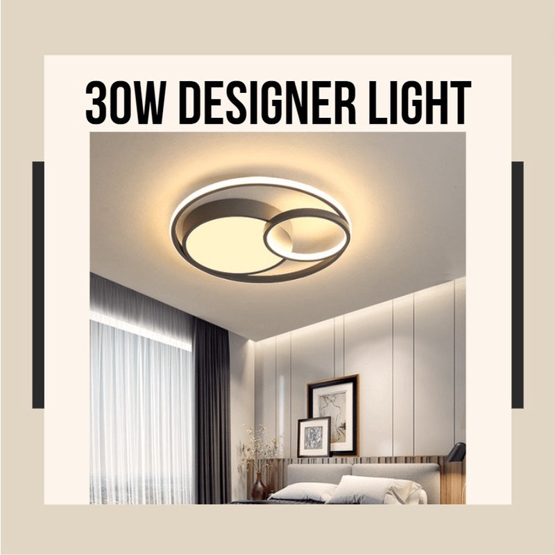 4HOME SINGAPORE 30W Modern Designer LED Ceiling Light Tri-tone - 4HOME