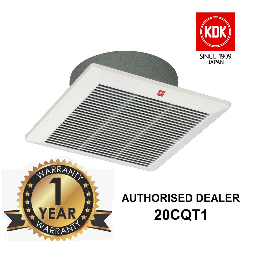 KDK 20TGQF 20CQT1 Exhaust Fan Ceiling Mount Ventilating Ventilation Fan 4HOME SINGAPORE - 4HOME
