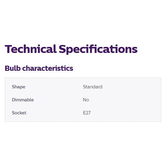 Philips LED E27 14.5W Light Bulb Warm White Daylight 4HOME SINGAPORE - 4HOME